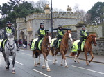 FZ025457 Mounted police escorting Welsh squad.jpg